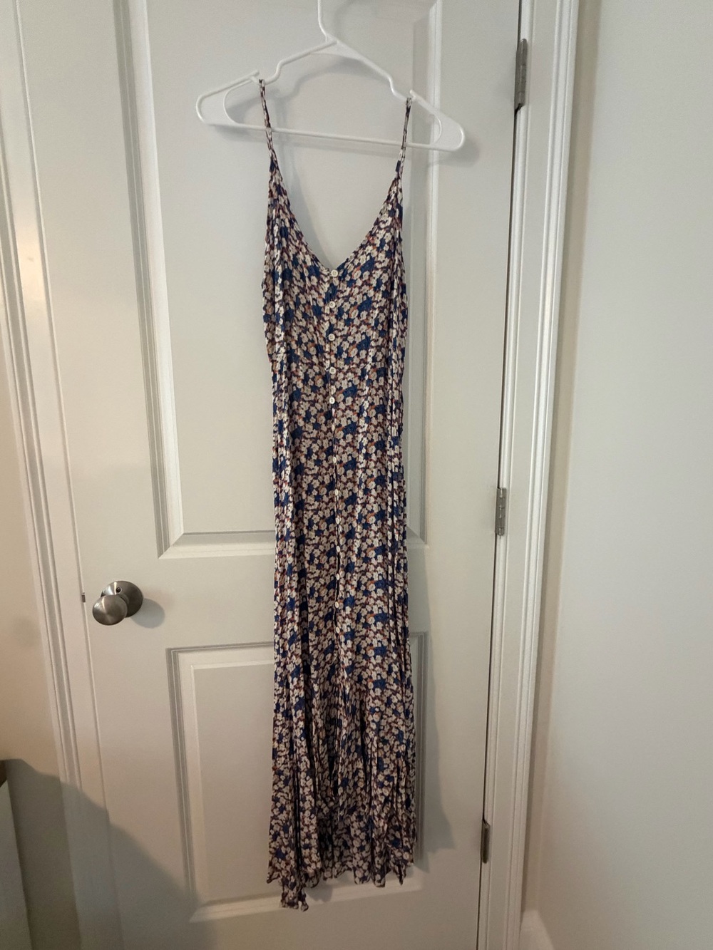 Pink Lily Navy Floral Slip Maxi Dress